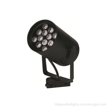 Custom Ww / Cw / Nw 1050lm Led Track Lighting Fixtures 12w For Theatre